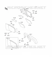 CACHE LAT&Eacute;RAL/GARDE CHAINE pour Kawasaki ELIMINATOR 250 1999