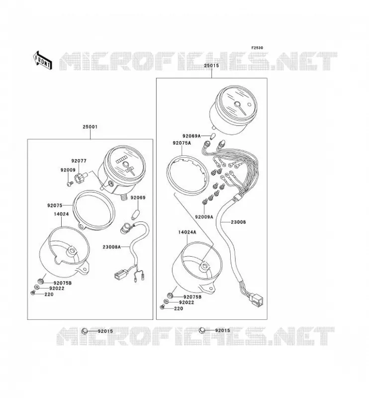 COMPTEURS Kawasaki MOTOS 250 2001 ELIMINATOR 250  EL250-F5