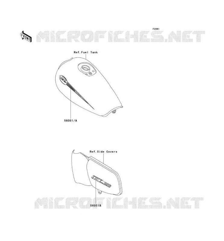 STICKER Kawasaki MOTOS 250 2003 ELIMINATOR 250  EL250-F6
