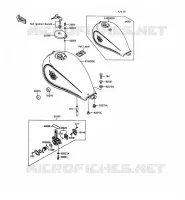 RESERVOIR CARBURANT pour Kawasaki EN500 1990