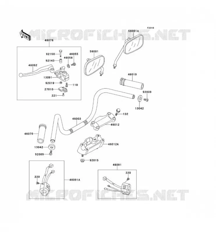 GUIDON Kawasaki MOTOS 500 1990 EN500  EN500-A1