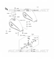 RESERVOIR CARBURANT pour Kawasaki EN500 1991