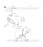 RESERVOIR CARBURANT pour Kawasaki EN500 1993