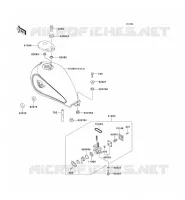 RESERVOIR CARBURANT pour Kawasaki EN500 1994