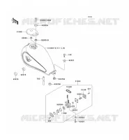 RESERVOIR CARBURANT pour Kawasaki EN500 1996
