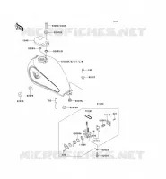 RESERVOIR CARBURANT pour Kawasaki EN500 1996
