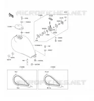 RESERVOIR CARBURANT pour Kawasaki EN500 1994