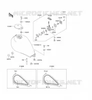 RESERVOIR CARBURANT pour Kawasaki EN500 1994