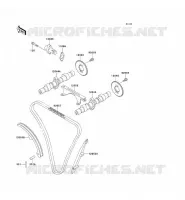 ARBRE A CAME/TENDEUR pour Kawasaki EN500 1995