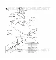 RESERVOIR CARBURANT pour Kawasaki EN500 1999