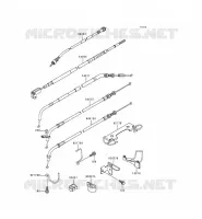 CABLES pour Kawasaki EN500 LTD 1999