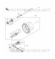 ROUE AVANT pour Kawasaki EN500 LTD 1999