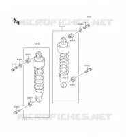 SUSPENSION/AMORTISSEUR pour Kawasaki EN500 LTD 1999