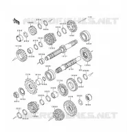 TRANSMISSION pour Kawasaki EN500 LTD 1999