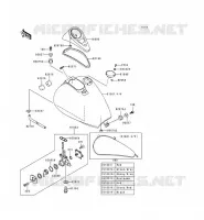 RESERVOIR CARBURANT pour Kawasaki EN500 2000