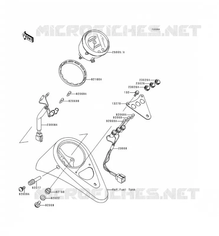 COMPTEURS Kawasaki MOTOS 500 2000 EN500  EN500-C5