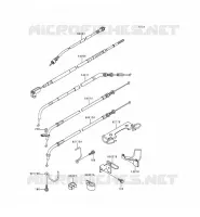 CABLES pour Kawasaki EN500 LTD 2000