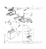 CHASSIS EQUIPMENT ELECTRIQUE pour Kawasaki EN500 LTD 2000