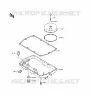 COUVERCLE RENIFLARD/CARTER D'HUILE pour Kawasaki EN500 LTD 2000