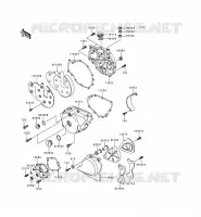 COUVERCLES MOTEUR pour Kawasaki EN500 LTD 2000