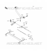 PEDALE DE FREIN/TORQUE LINK pour Kawasaki EN500 LTD 2000