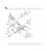 PIECE DE CADRE (COUVERTURE) pour Kawasaki EN500 LTD 2000