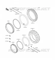 PNEUS pour Kawasaki EN500 LTD 2000