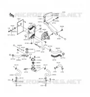 RADIATEUR pour Kawasaki EN500 LTD 2000