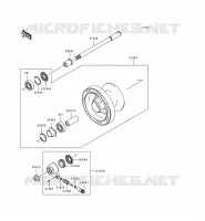 ROUE AVANT pour Kawasaki EN500 LTD 2000
