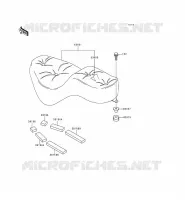SELLE pour Kawasaki EN500 LTD 2000