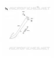 BEQUILLES pour Kawasaki EN500 LTD 2001