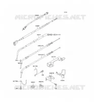 CABLES pour Kawasaki EN500 LTD 2001