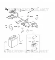 CHASSIS EQUIPMENT ELECTRIQUE pour Kawasaki EN500 LTD 2001