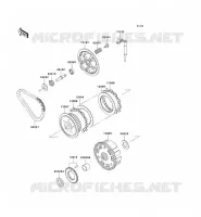 EMBRAYAGE pour Kawasaki EN500 LTD 2001
