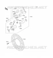 FREIN AVANT pour Kawasaki EN500 LTD 2001