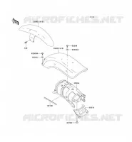 GARDE BOUE pour Kawasaki EN500 LTD 2001