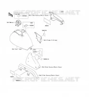 LABEL pour Kawasaki EN500 LTD 2001