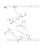 PEDALE DE FREIN/TORQUE LINK pour Kawasaki EN500 LTD 2001