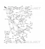 PIECE DE CADRE (COUVERTURE) pour Kawasaki EN500 LTD 2001