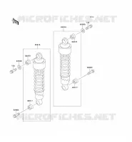SUSPENSION/AMORTISSEUR pour Kawasaki EN500 LTD 2001