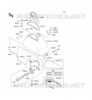 RESERVOIR CARBURANT pour Kawasaki EN500 2002