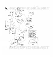 RESERVOIR CARBURANT pour Kawasaki EN500 LTD 2007