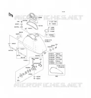 RESERVOIR CARBURANT pour Kawasaki EN500 LTD 2008