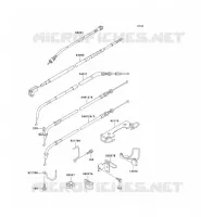 CABLES pour Kawasaki EN500 LTD 2004