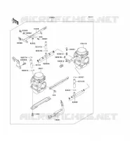 CARBURATEUR pour Kawasaki EN500 LTD 2004
