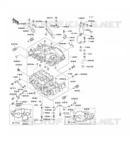 CARTER MOTEUR(S) pour Kawasaki EN500 LTD 2004