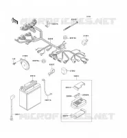 CHASSIS EQUIPMENT ELECTRIQUE pour Kawasaki EN500 LTD 2004
