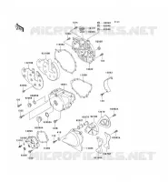 COUVERCLES MOTEUR pour Kawasaki EN500 LTD 2004