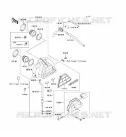 FILTRE A AIR pour Kawasaki EN500 LTD 2004