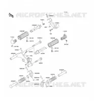 REPOSE PIED pour Kawasaki EN500 LTD 2004